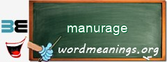 WordMeaning blackboard for manurage